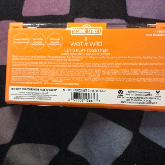 ✨🆕Wet N Wild X Sesame Street Collection “Best Buddies” Bronzer/Highlighter Trio - Picture 7 of 8